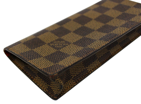 LOUIS VUITTON Damier Ebene Etui Lunettes Simple Glasses Case