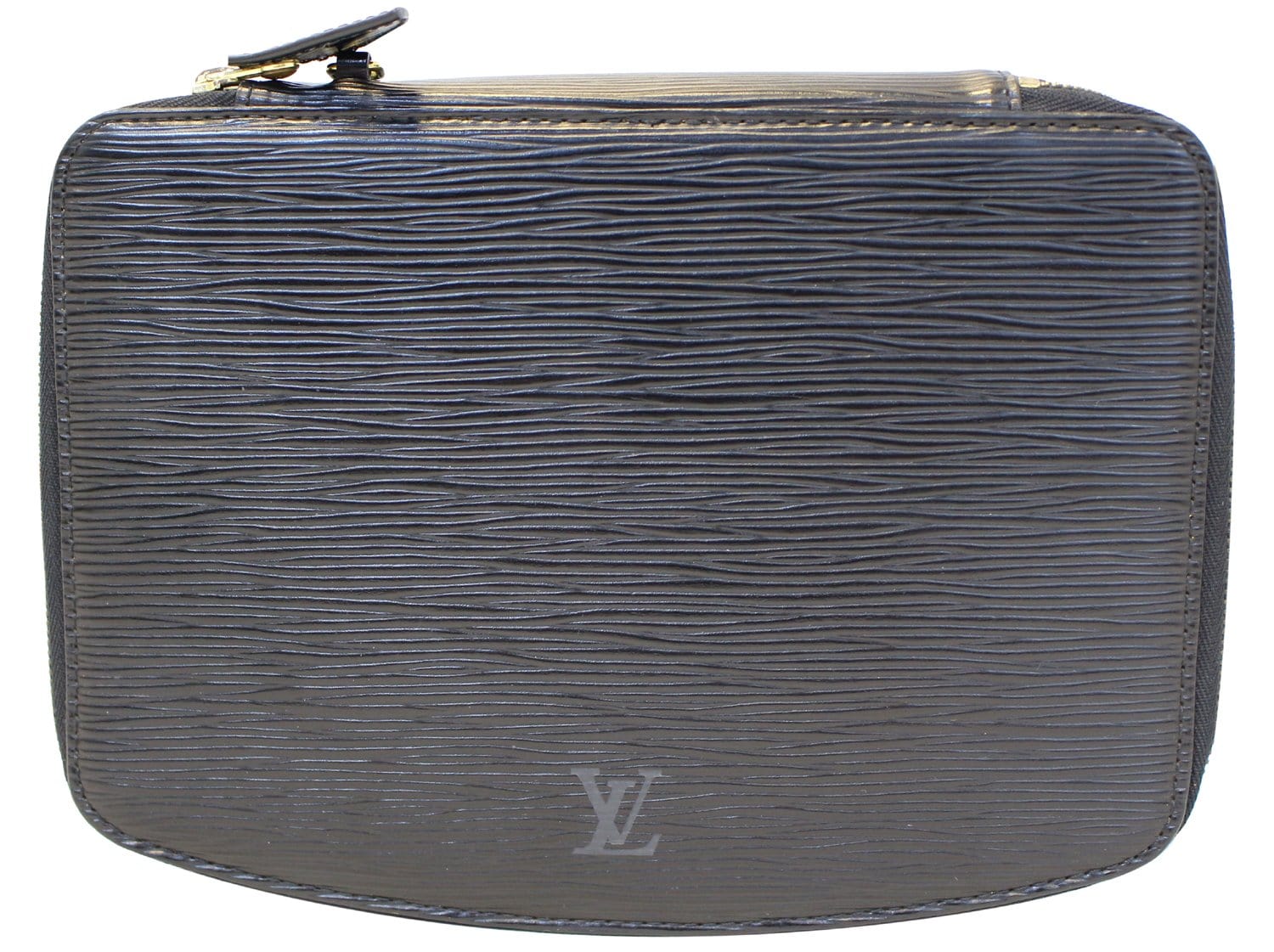 Louis Vuitton Black Leather Epi Vertical Trunk Pochette – The Village  Jeweler