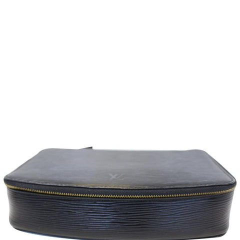 LOUIS VUITTON Epi Leather Black Poche Monte Carlo Jewelry Case