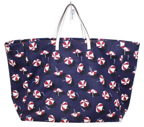 Gucci XL Canvas Umbrella Parasol Print Carry All Purse Tote Bag 286198 
