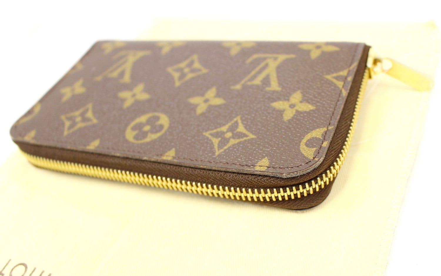 Louis Vuitton Monogram Compact Wallet Zippy Snap Zip 91lv225s
