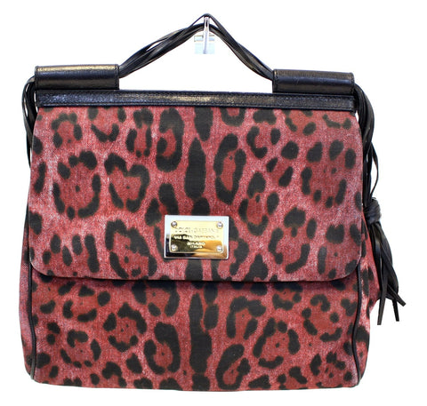 DOLCE & GABBANA Miss Sicily Leopard Print Shoulder Bag - Sale