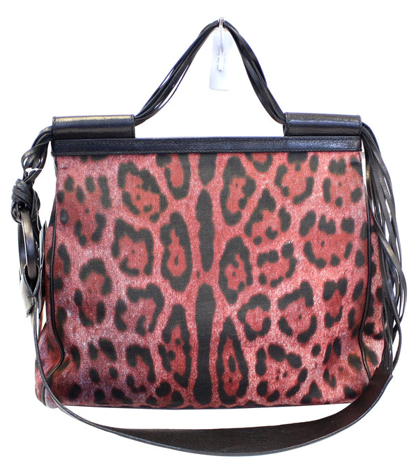 DOLCE & GABBANA Miss Sicily Leopard Print Shoulder Bag