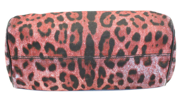 DOLCE & GABBANA Miss Sicily Leopard Print Shoulder Bag