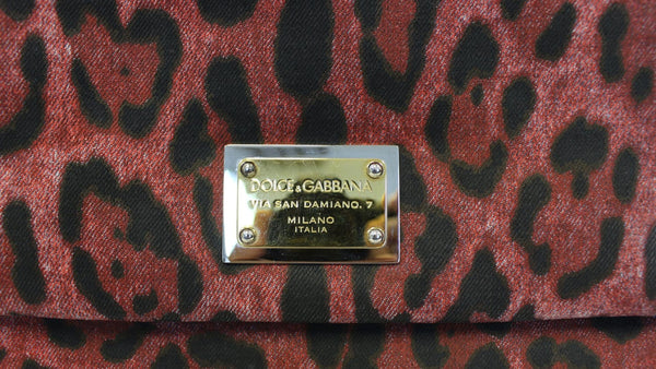 DOLCE & GABBANA Miss Sicily Leopard Print Shoulder Bag