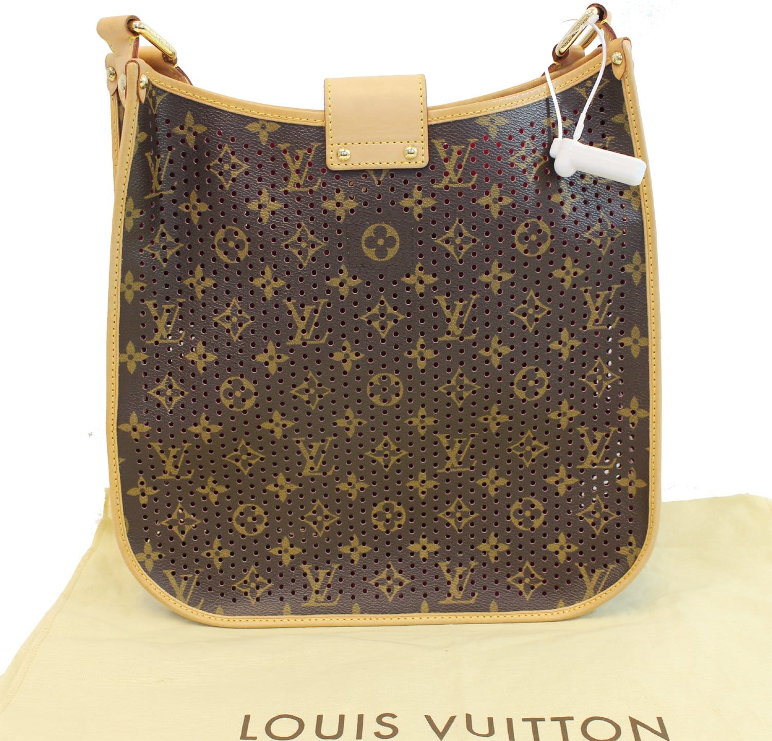 LOUIS VUITTON Fuchsia Monogram Perforated Musette Bag