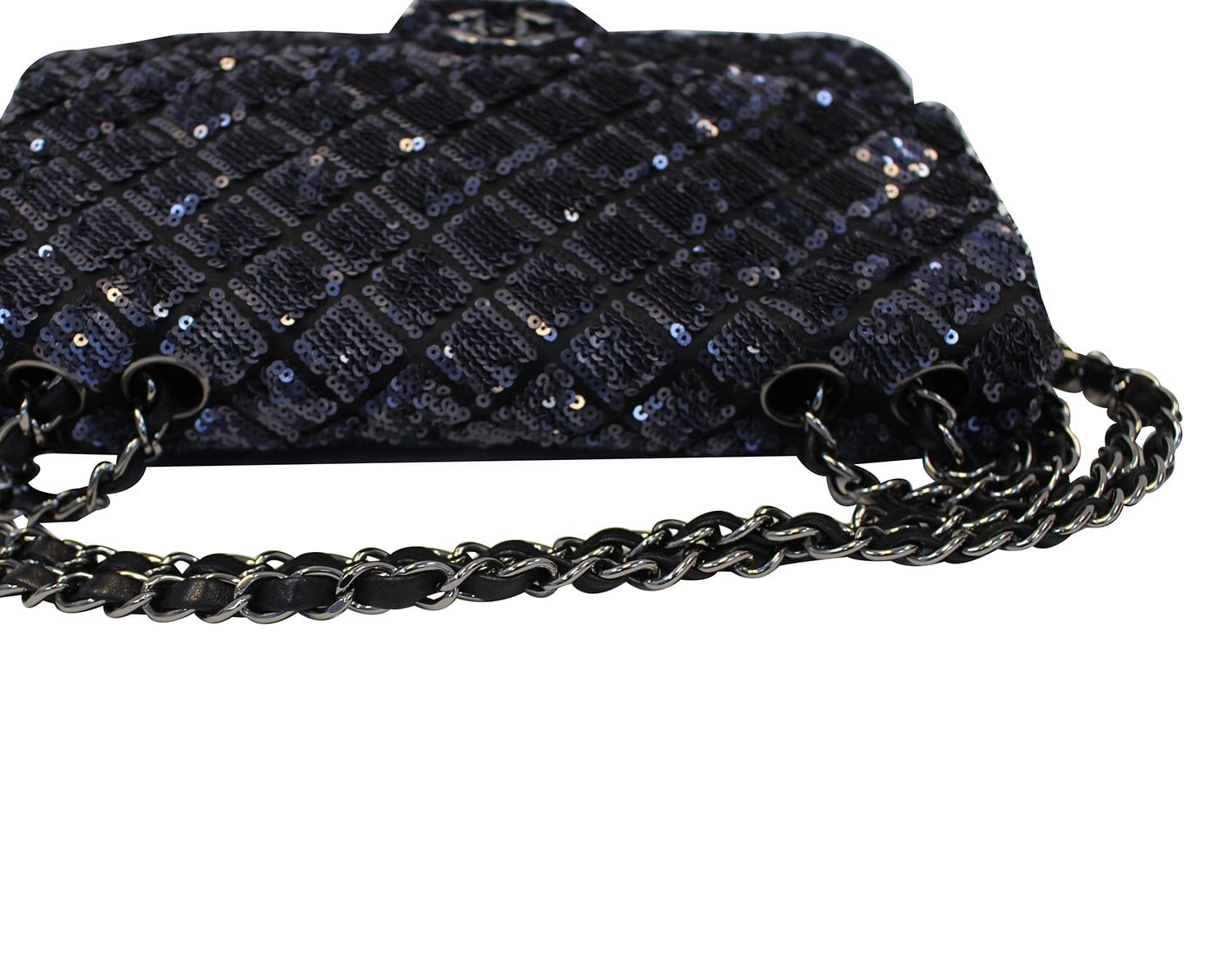 Chanel Sequin Tweed Messenger Bag