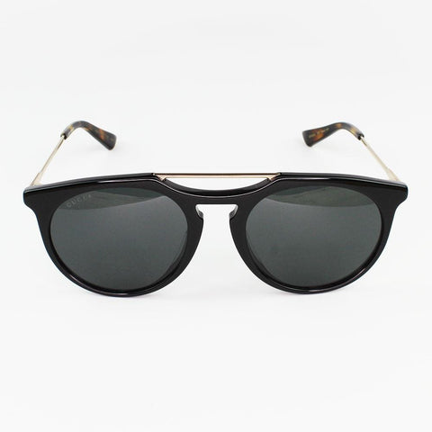 Gucci GG0320S 001 Black/Gold Frame Sunglasses Gray Lens