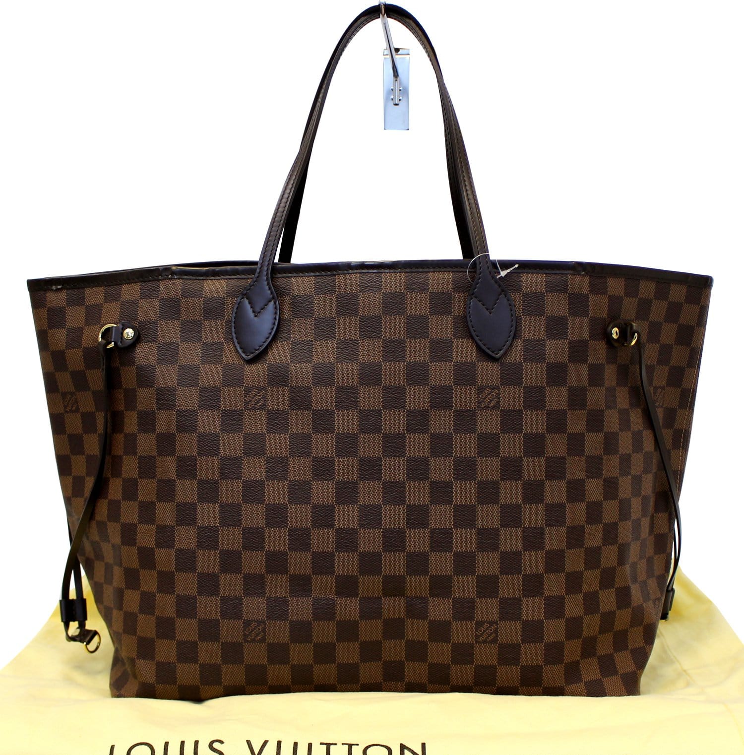 LOUIS VUITTON Pre Owned Tote Bag Damier Ebene Neverfull GM