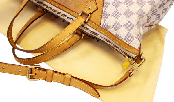 LOUIS VUITTON Damier Azur Siracusa GM Shoulder Handbag