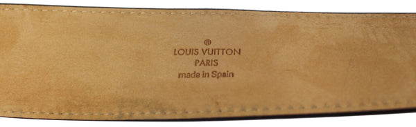 LOUIS VUITTON Monogram Canvas LV Initials Belt Brown