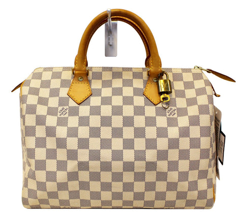 LOUIS VUITTON Damier Azur Speedy 30 Satchel Bag