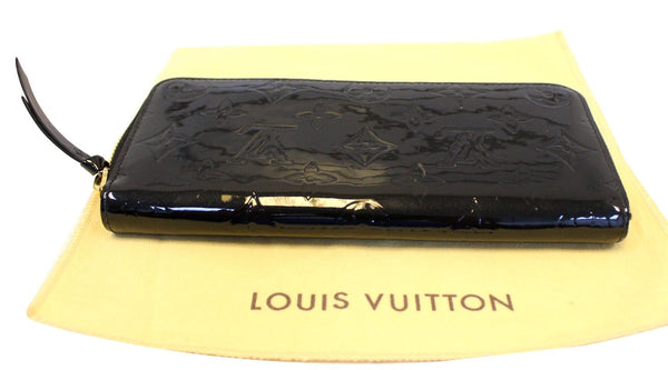 LOUIS VUITTON Black Vernis Clemence Wallet