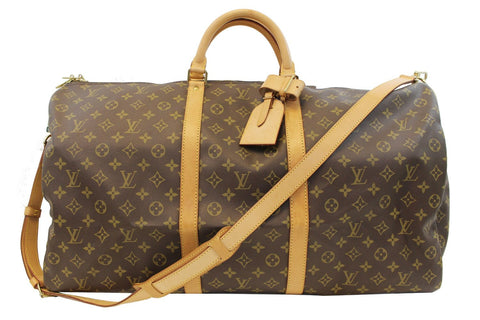 LOUIS VUITTON Monogram Canvas Keepall Bandouliere 60 Bag