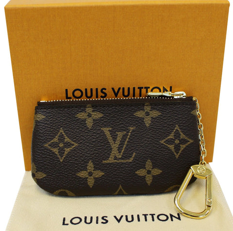LOUIS VUITTON Monogram Canvas Pochette Key Cles Coin Case