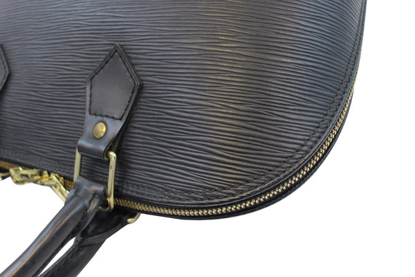 LOUIS VUITTON Used Handbag Black Epi Leather Alma PM