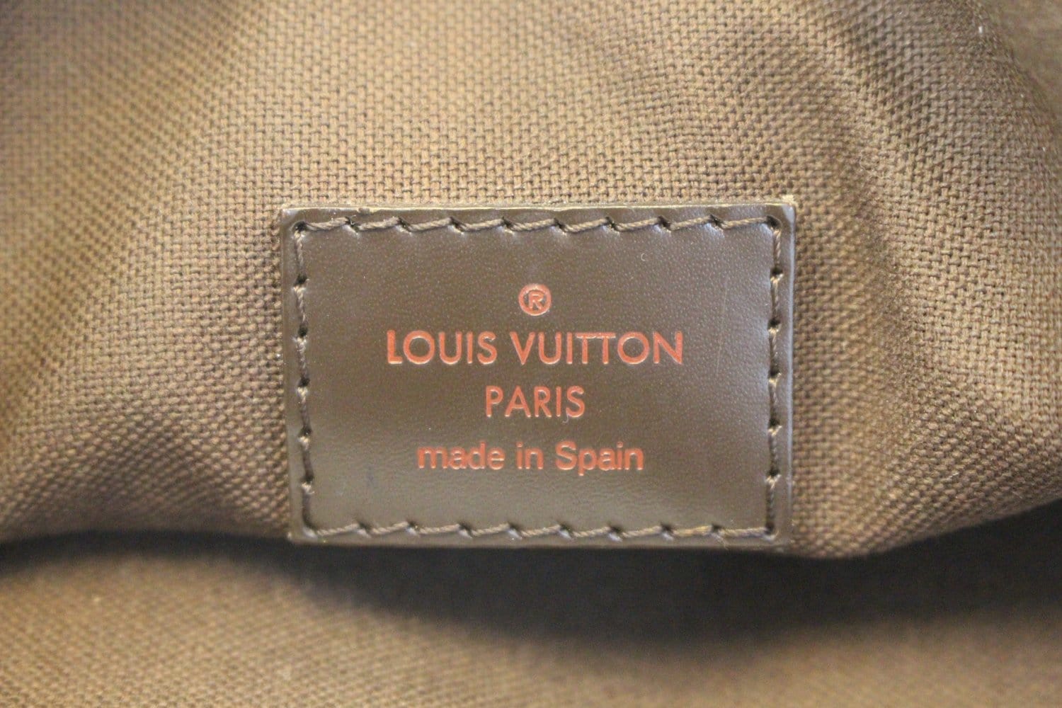 Louis Vuitton Brown Damier Ebene Cabas Beaubourg Cloth ref.996412