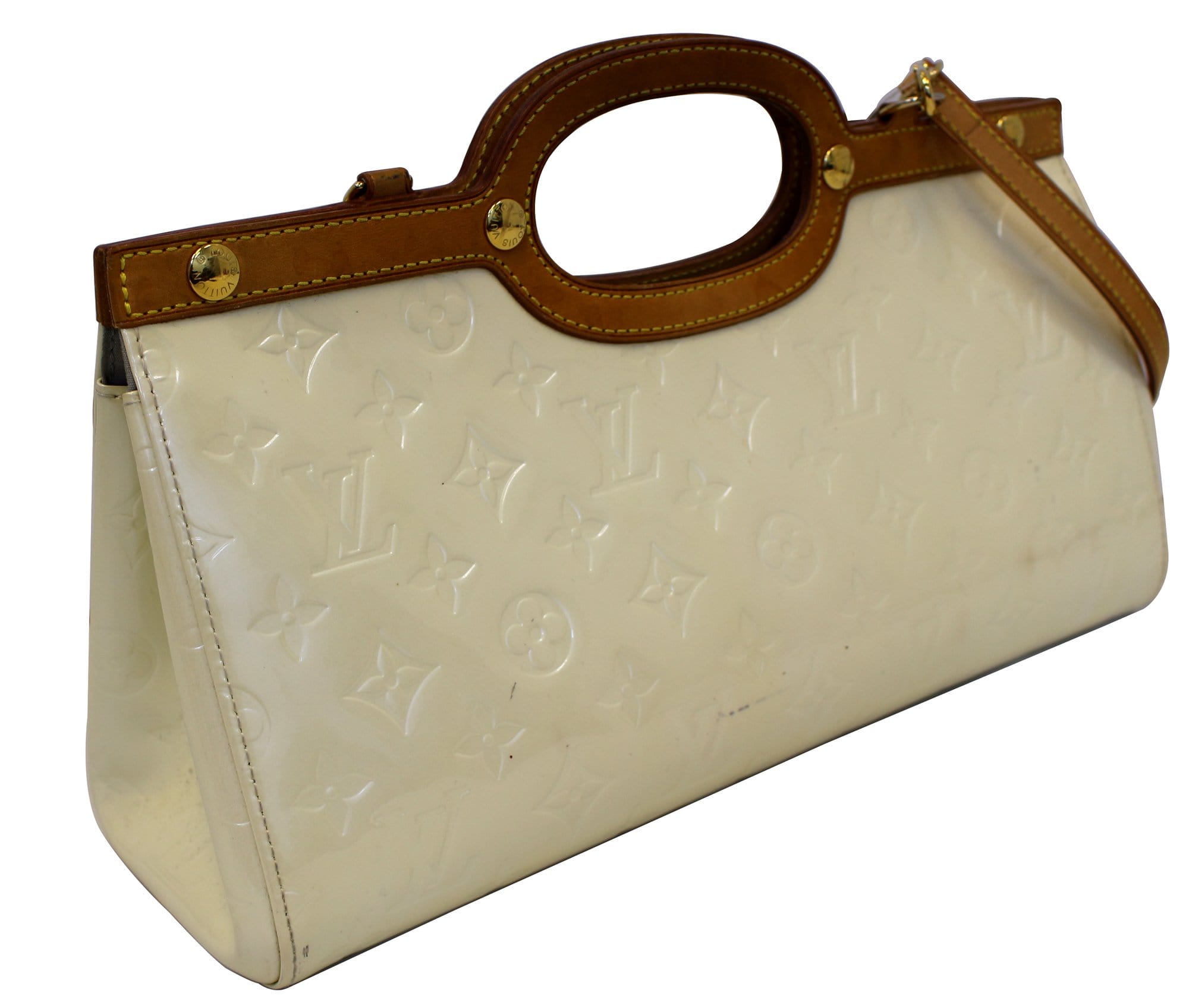 Cream Vernis Shoulder Bag by Louis Vuitton - Handbags & Purses - Costume &  Dressing Accessories