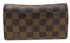 LOUIS VUITTON Damier Ebene Checkbook Cover Card Holder Wallet