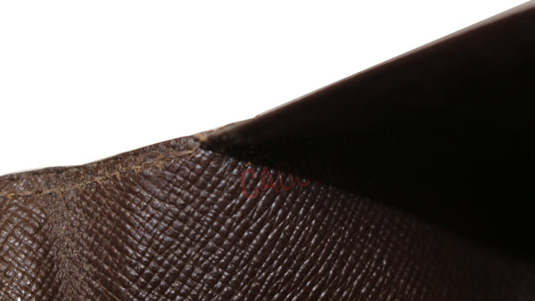 LOUIS VUITTON Damier Ebene Checkbook Cover Card Holder Wallet