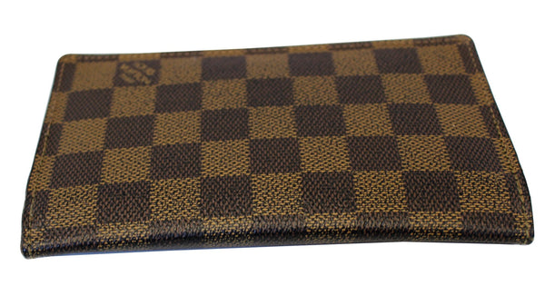 LOUIS VUITTON Damier Ebene Checkbook Cover Card Holder Wallet