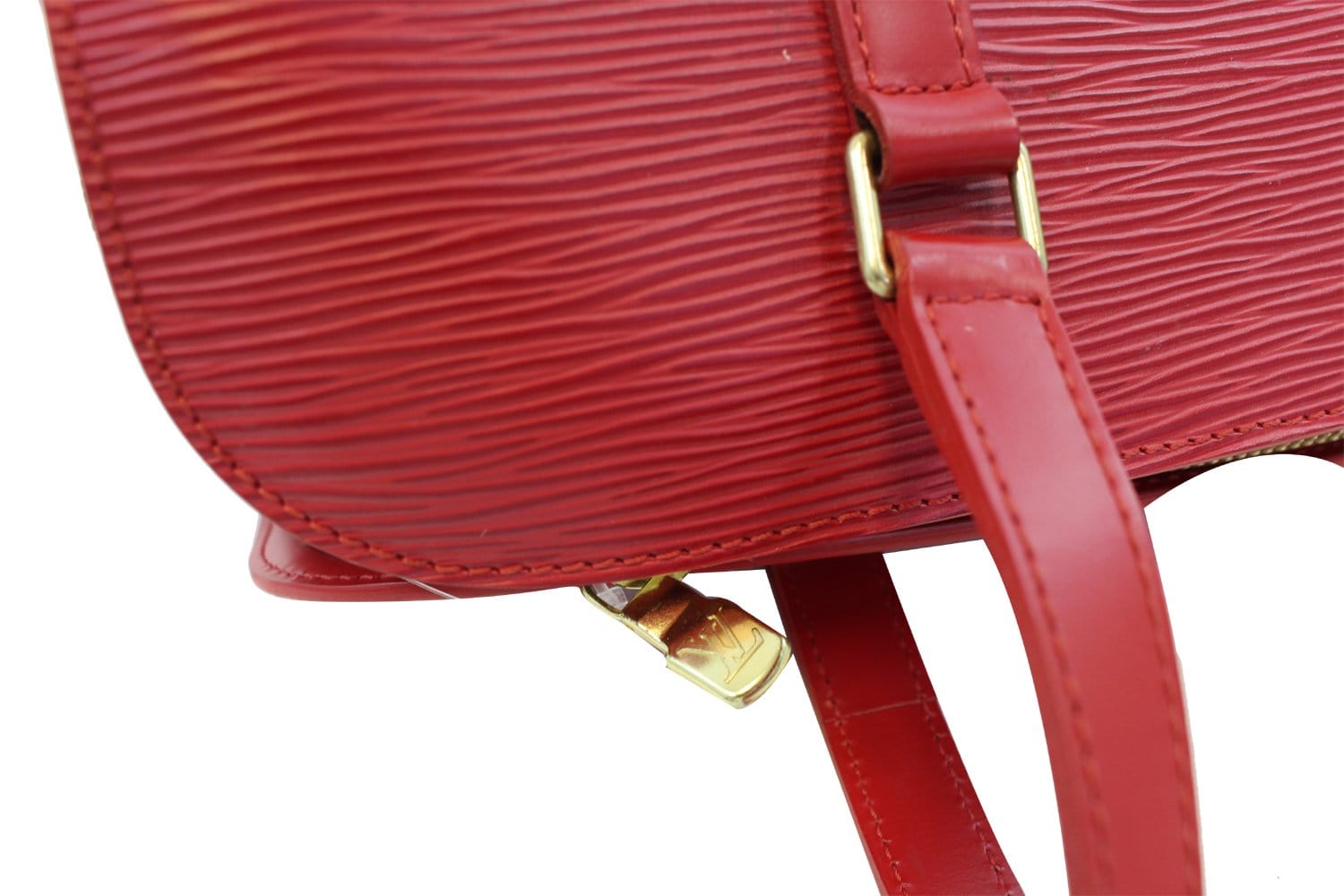 Louis Vuitton Red Epi Leather Soufflot Papillon Bag 857663