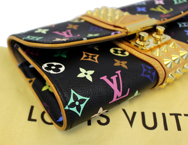LOUIS VUITTON Black Monogram Multicolore Courtney Clutch Bag