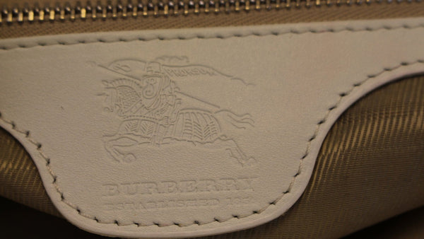 BURBERRY White Quilted Leather Montgomery Satchel Shoulder Bag