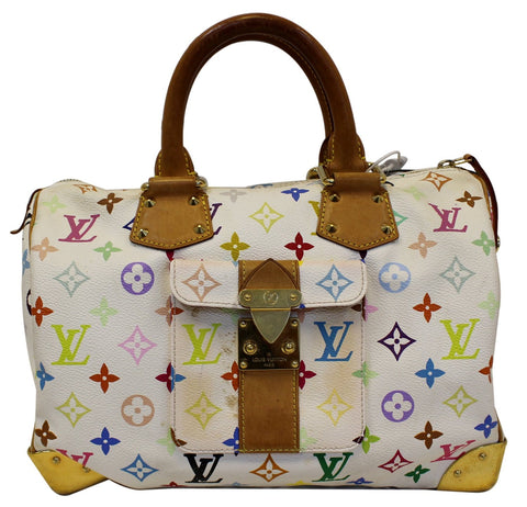 LOUIS VUITTON Monogram Multicolor Speedy 30 Satchel Bag