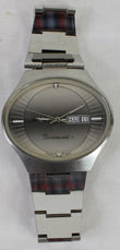 MIDO Commander 1980 Day Date Men's Stainless Steel Watch Light Grey Dial 41MM