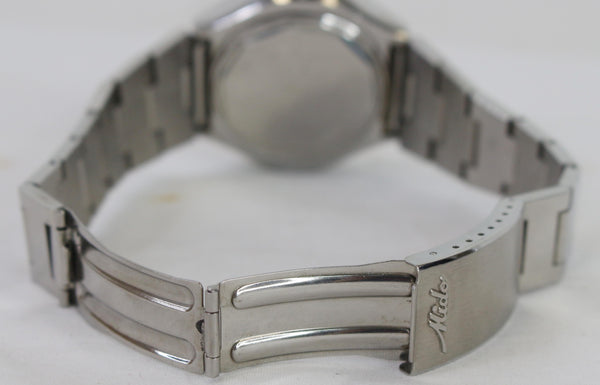 MIDO Commander 1980 Day Date Men's Stainless Steel Watch Light Grey Dial 41MM