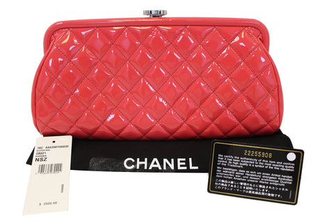 CHANEL Pink Quilted Leather Timeless Clutch Bag - Final Call