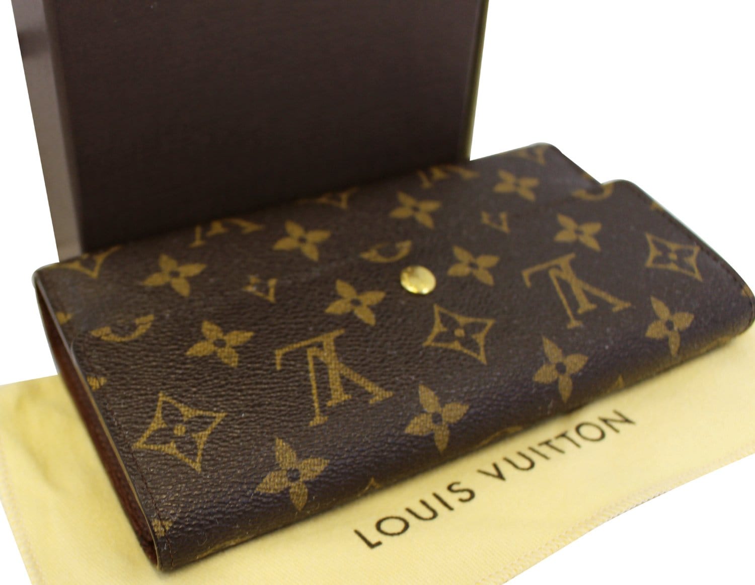 Louis Vuitton Monogram Canvas Porte Monnaie Tresor Wallet (SHF-mxeVW3) –  LuxeDH