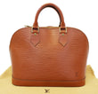 LOUIS VUITTON Epi Leather Alma PM Cipango Gold Brown Satchel Bag