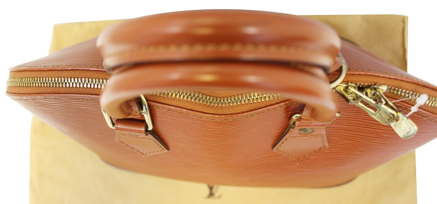 Louis Vuitton Vintage - Epi Alma PM Bag - Dark Brown - Leather and