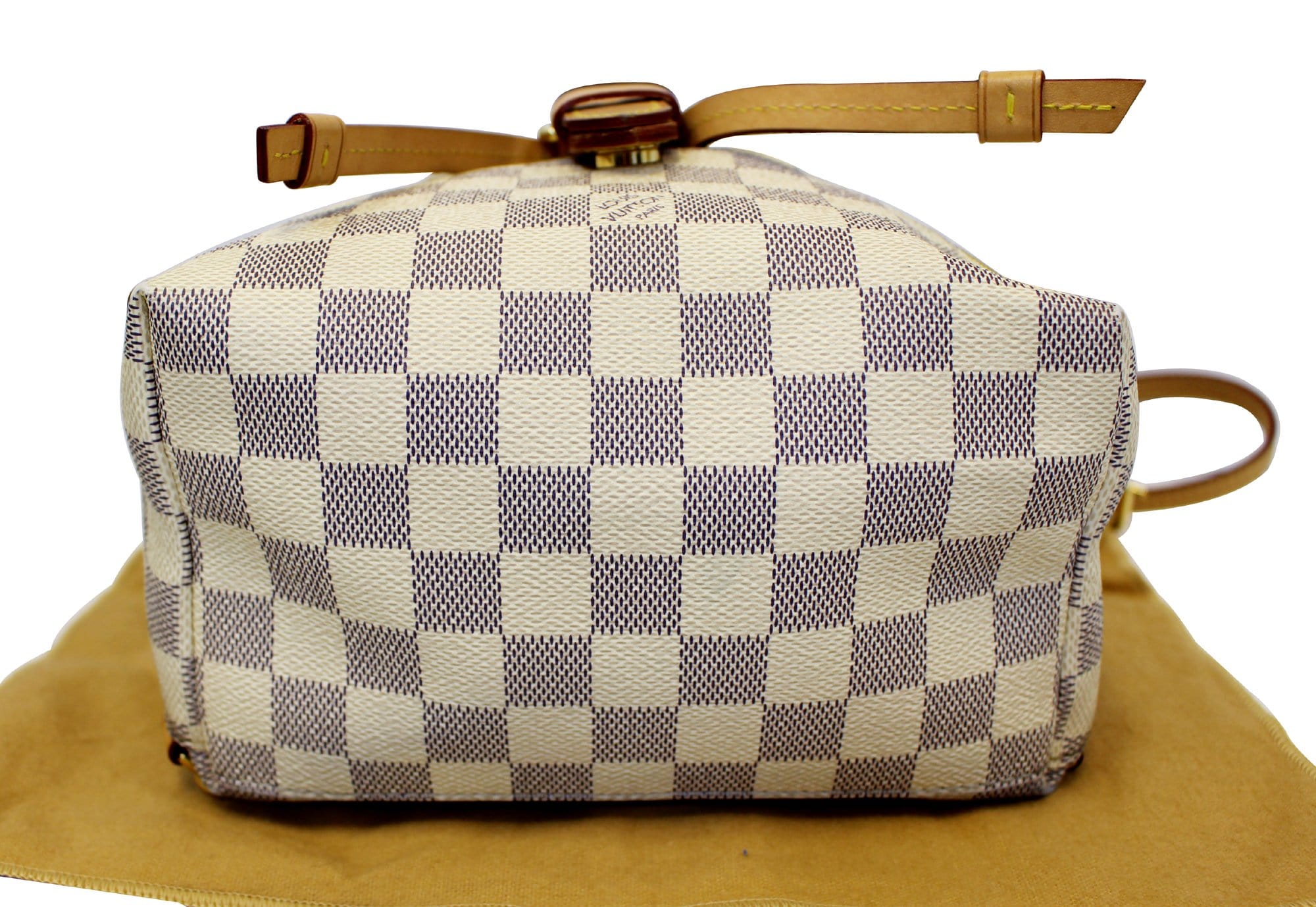 Sold at Auction: Louis Vuitton, Louis Vuitton - Damier Azur Sperone Backpack  - Cream / Blue Top Handle