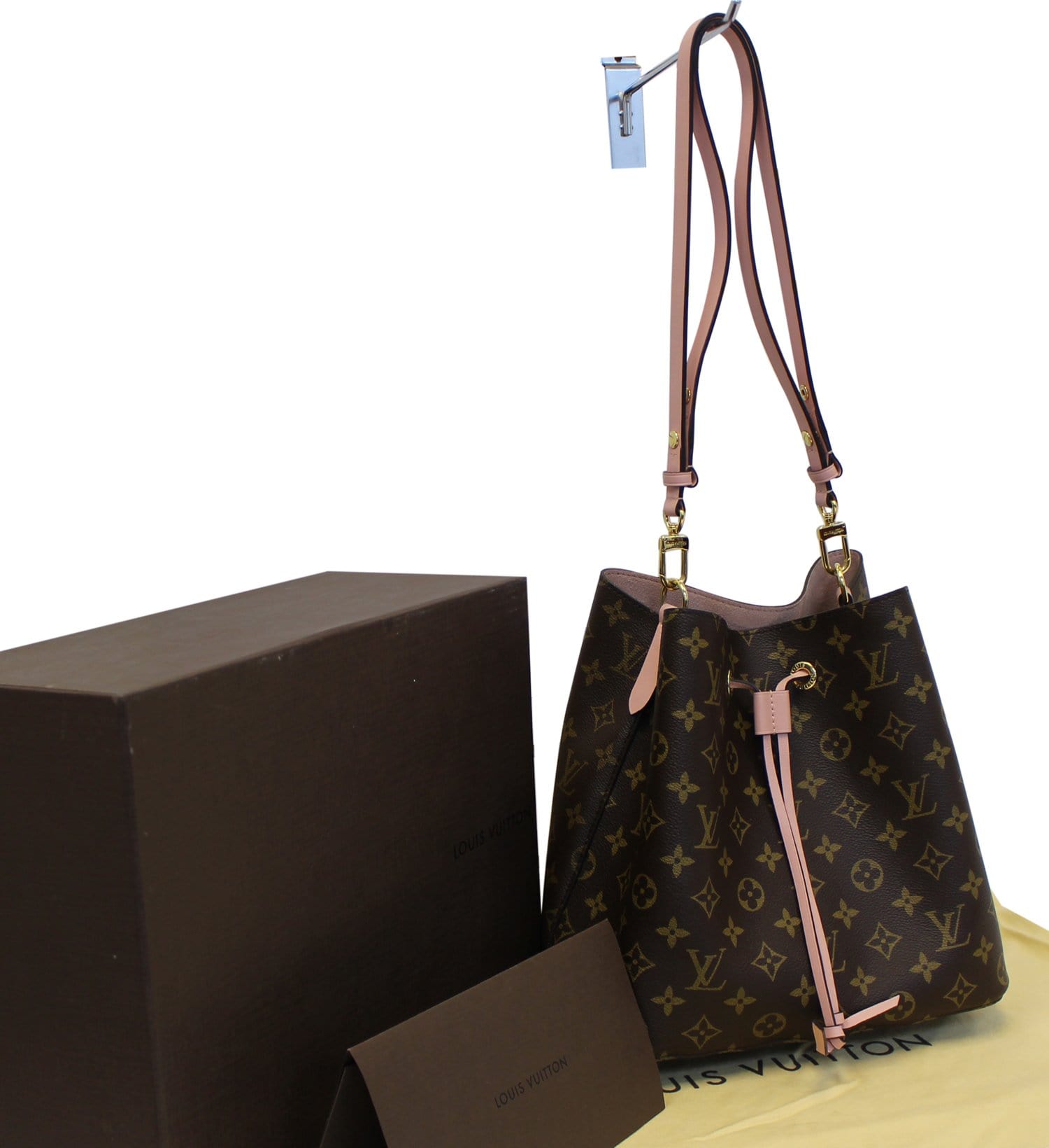 Excellent LV neo noe rose ballerina with db, booklet box. Price