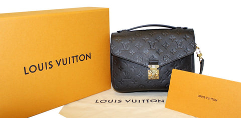 LOUIS VUITTON Monogram Empreinte Metis Pochette Crossbody Bag Noir