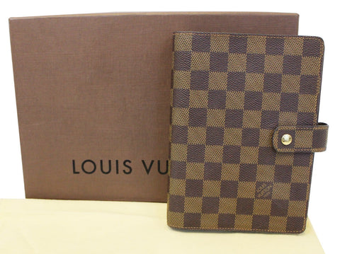 LOUIS VUITTON Damier Ebene Agenda MM Day Planner Cover