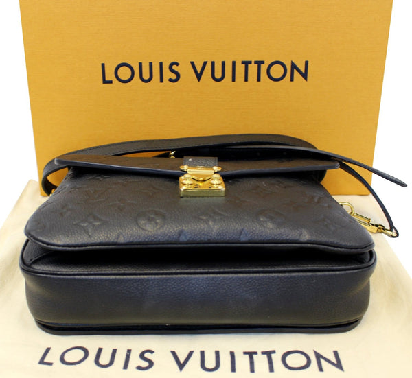 LOUIS VUITTON Monogram Empreinte Metis Pochette Crossbody Bag Noir