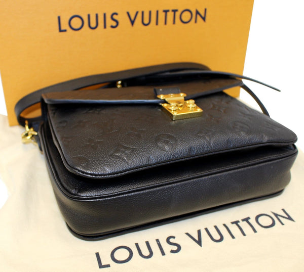 LOUIS VUITTON Monogram Empreinte Metis Pochette Crossbody Bag Noir