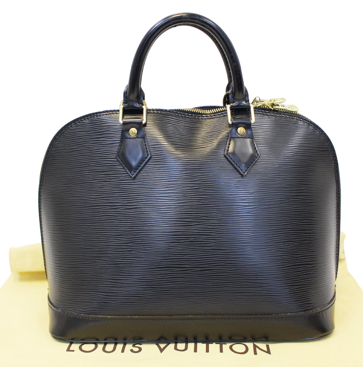Authentic Louis Vuitton Alma Epi PM Black With Dust Bag