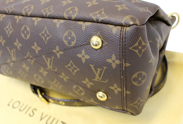 LOUIS VUITTON Safran Monogram Canvas Pallas 2Way Shoulder Bag