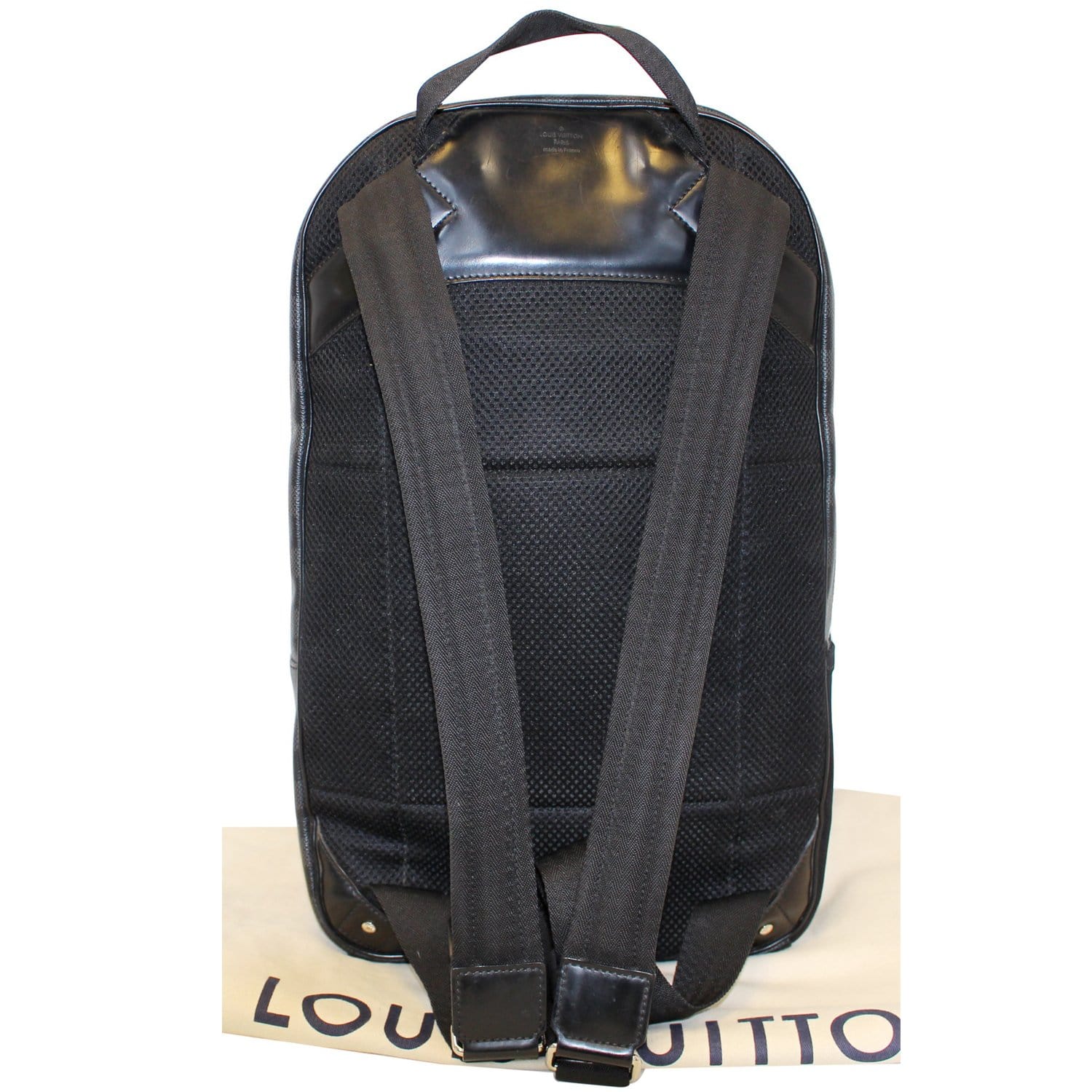 LOUIS VUITTON Michael Damier Graphite Canvas Backpack Bag Black