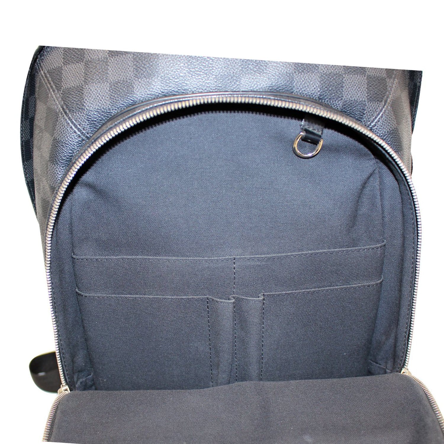 louis vuitton backpack silver LOUIS VUITTON Damier Graphite Michael Backpack Bag
