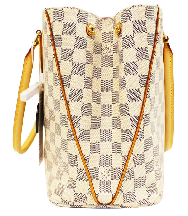 Louis Vuitton Calvi Damier Azur Shoulder Bag white 