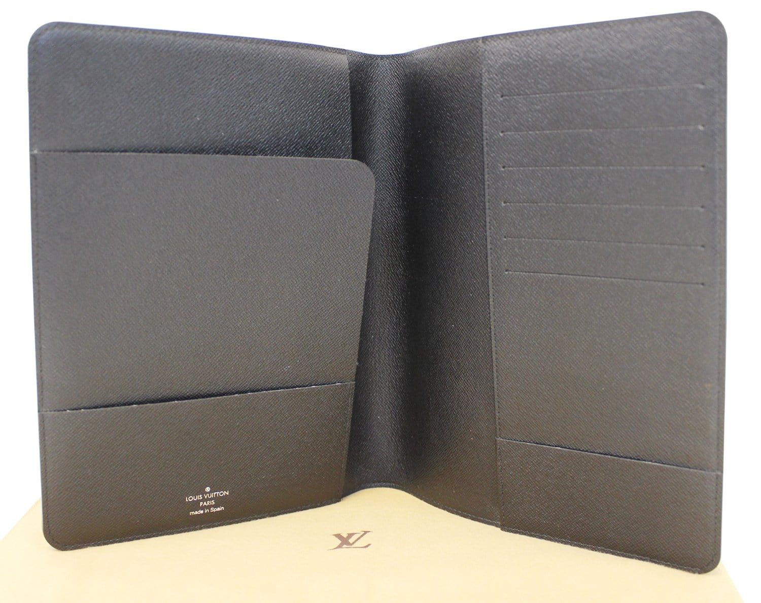 Louis Vuitton Couverture Agenda De Bureau Black Canvas Wallet (Pre-Own