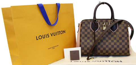 LOUIS VUITTON Damier Ebene Magnolia Normandy Shoulder Bag