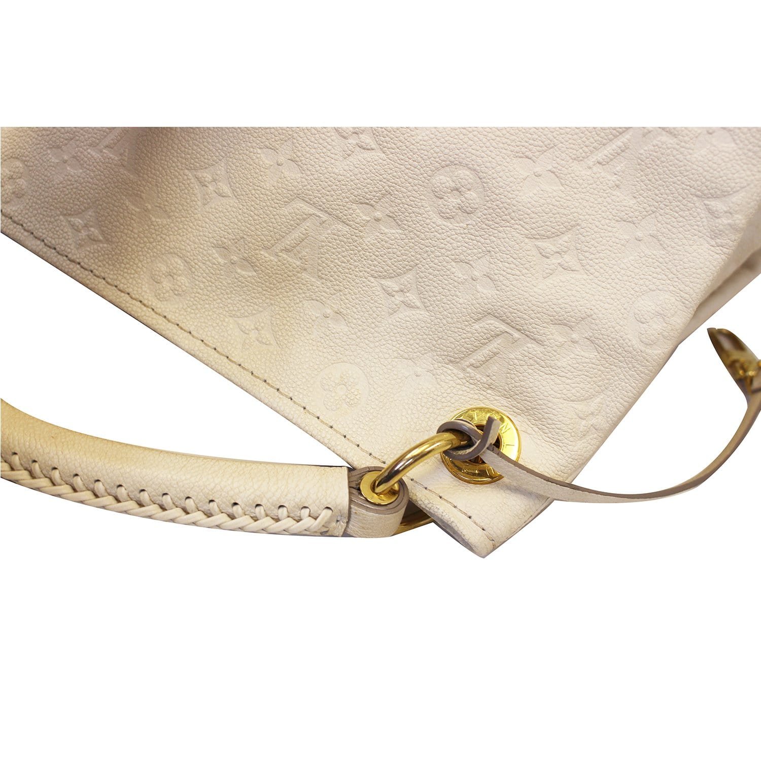 Louis Vuitton, Artsy shoulder bag in empreinte leather Cream ref