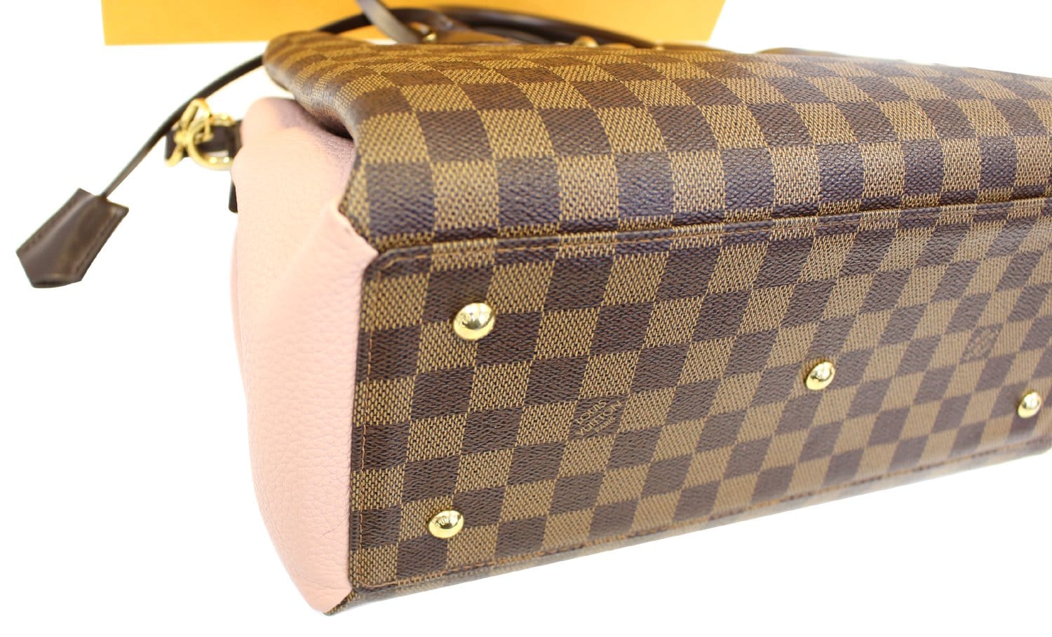 Louis Vuitton Damier Ebene and Purple Python Normandy Bag For Sale at  1stDibs